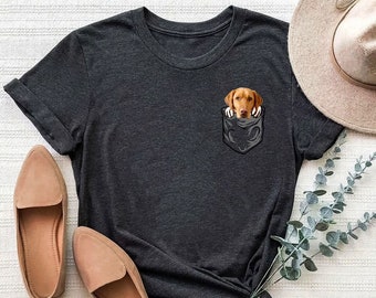 Personalisiertes Hundetaschen-Shirt, benutzerdefiniertes Hundetaschen-T-Shirt, Geschenk für Tierliebhaber, Hundeliebhaber-T-Shirts, Hundeliebhaber-Hemd, personalisierte Hundeliebhaber-T-Shirts