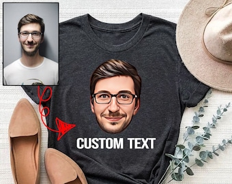 Custom Caricature Shirt, Personalized T-Shirts Caricature Face shirt, Customized Unique Elegant Quality T-shirt