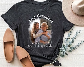Custom Grandma Shirt, Gift for Grandma, Personalized Grandma Photo Shirt, Personalized Grandma gift, Mothers Day Gift, Custom Mom Face Shirt