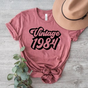 Camiseta vintage de 1984, camiseta de cumpleaños de 1984, camiseta del 40.° cumpleaños, camiseta de cumpleaños vintage, camiseta del 40.° cumpleaños de 1984