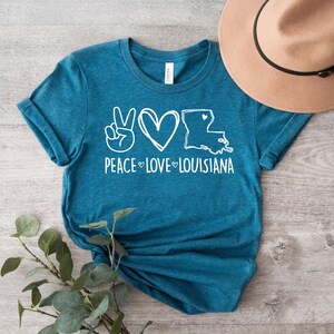 Peace Liebe Louisiana Shirt, Louisiana Shirt