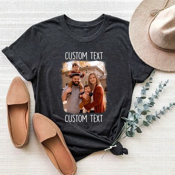 Custom Group photo and text Shirt, Group Photo Tees, custom photo, Personalized photo, custom birthday gift, create your Shirt, gift idea
