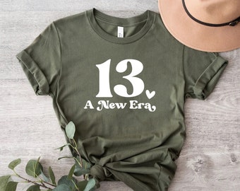 13th Birthday Shirt, Official Teenager Tee, Thirteen Birthday T-Shirt, Teen Birthday Gift