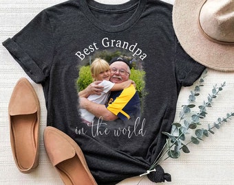 Custom Grandpa gift Shirt, Grandpa Shirt for Friend, Face Shirt Gift, Personalized Grandpa Photo Shirt, Personalized Grandpa gift