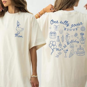 One Silly Goose Birthday Shirt Custom 1st Birthday Family Matching Shirts Funny Goose Party Outfit Personalized First Birthday Tee