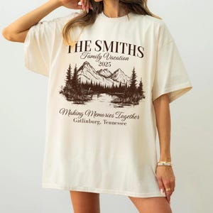 Camisetas personalizadas para férias em família 2025, viagem de montanha, acampamento em família, camisetas para criar memórias juntos, camiseta para viagem de acampamento, camiseta para atividades ao ar livre