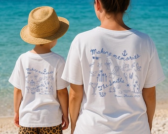 Custom Family Vacation 2025 Shirt Matching Beach Vacation Shirts Personalized Family Trip Tshirt Summer Beach Trip Tee Family Vacation Gift