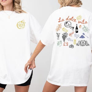 La Dolce Vita Shirt Custom Italy Trip Shirt Amalfi Coast Bachelorette Tee Italian Summer Girls Trip Shirt Mediterranean Vacation Shirt