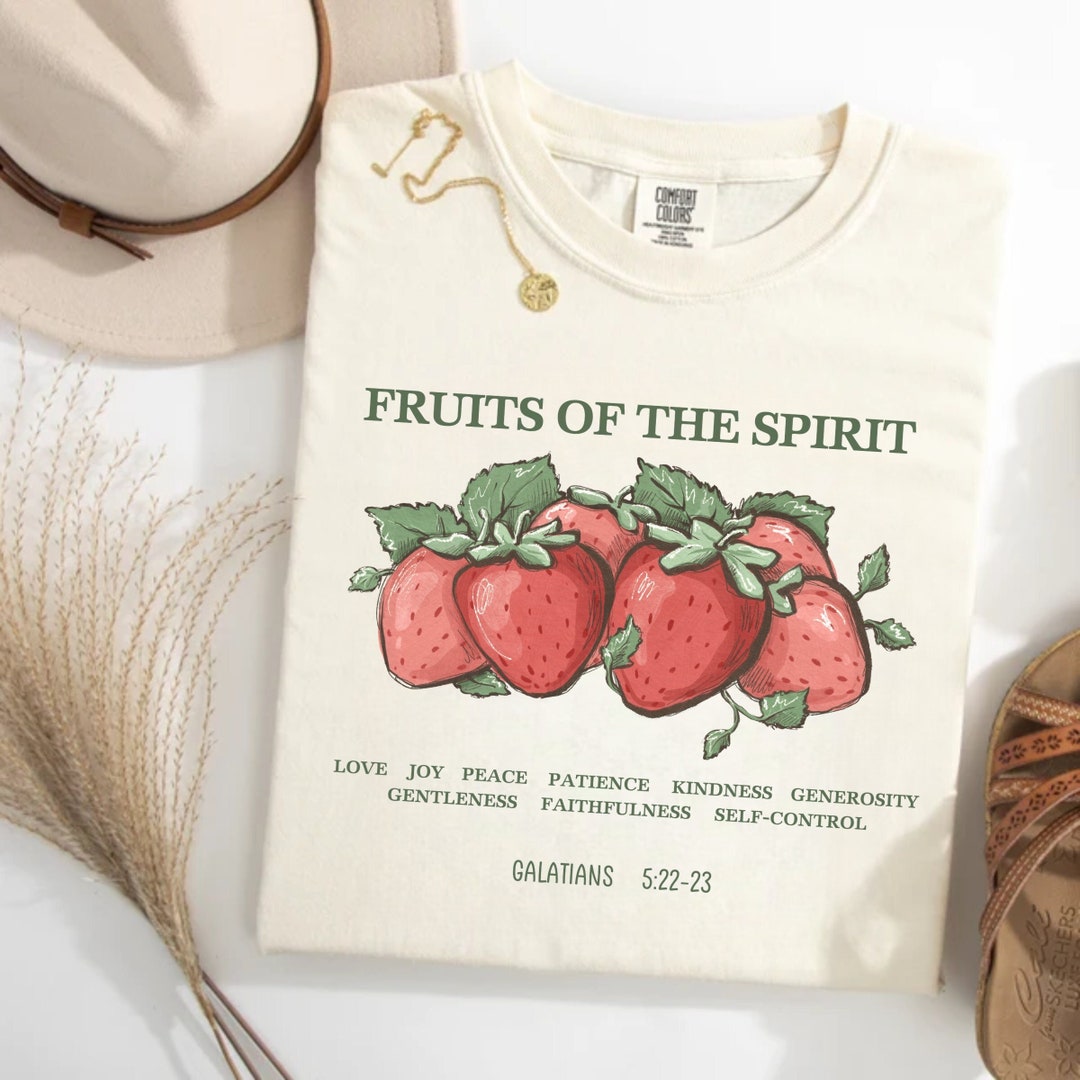 The Fruit of the Spirit Christian Shirt, Bible Verse Tshirt, Vintage ...
