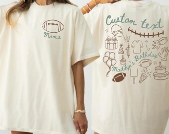 Fußball Erster Geburtstag Passende Familienshirts Fußball 1. Geburtstag Outfit Benutzerdefinierte 1. Geburtstagsfeier-T-Shirts Fußball-Thema-Party-T-Shirt