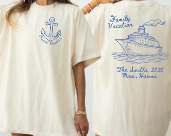 Cruise Family Vacation Shirt Custom Matching Cruise Trip Tee Personalized Group Travel Shirt Family Cruise 2026 Outfit for Women Men