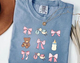 Mutter-Kind-Shirt, verspieltes Shirt für Kreißsaal und Wochenbett, Geschenk für Hebammen und Geburtshelferinnen, Geschenk für Kreißsaal-Krankenschwestern, Geschenk zur Wertschätzung von Krankenschwestern, Shirt für Säuglingspflegekräfte