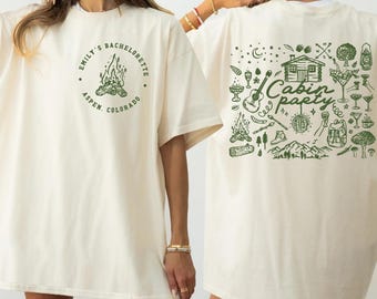 Cabin Crew Bachelorette Party Shirts Camp Bachelorette Shirts Mountain Bride Tee Camp Hiking Bridal Shower Gift Matching Bach Party Tshirts