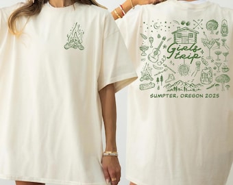 Custom Cabin Girls Trip Shirt Camping Bachelorette Party Shirt Outdoorsy Girls Weekend Shirt Hiking Bach Party Mountain Girls Trip Tshirt