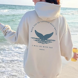 Whale Shark Hoodie Beachy Sweatshirt Shark Shirt Jesus Hoodie Christian Crewneck Coconut Girl Ocean Beach Hoodie Summer Tee Shark Lover Gift