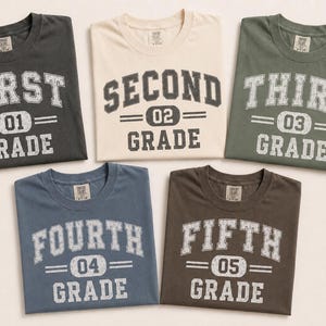 Camiseta para profesores de nivel de grado Comfort Colors® Camiseta para profesores de vuelta al cole de primero, segundo, tercero, cuarto y quinto grado Regalo para profesores Camiseta para el aula
