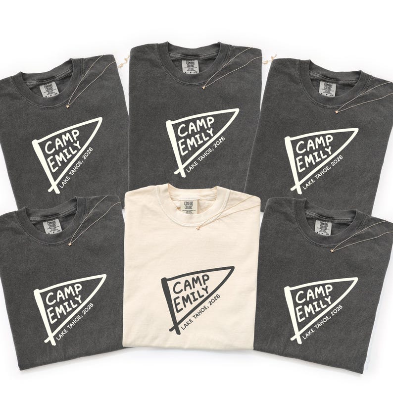 Custom Camp Bachelorette Shirts Lake Weekend Tee Personalized Camp Bach Shirt Girls Trip Matching Vacation Outfit image 2