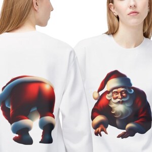 Santa Unisex Fleece Crewneck Sweatshirt gift-christmas-giftful christmas family \ custom funnie christmas sweater dadful christmas gift