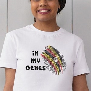 In My Genes | Unisex 100% Cotton | Uganda | Culture T-shirts | Luganda | Uganda Shirt | African | Akiiki | Present | Gift | Heritage | Fun