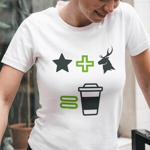 grappig koffieshirt custome starbucks cups cadeau shirte-for him shirte nature shirte arte celestial celesti begaafd T-shirt volwassen uniseks