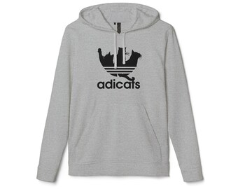 adidas® adicats Unisex Fleece Hoodie custom catful gifted-for cat lovers  catful-cat-lover cat-dog gifte person-catful personal cat giftpet