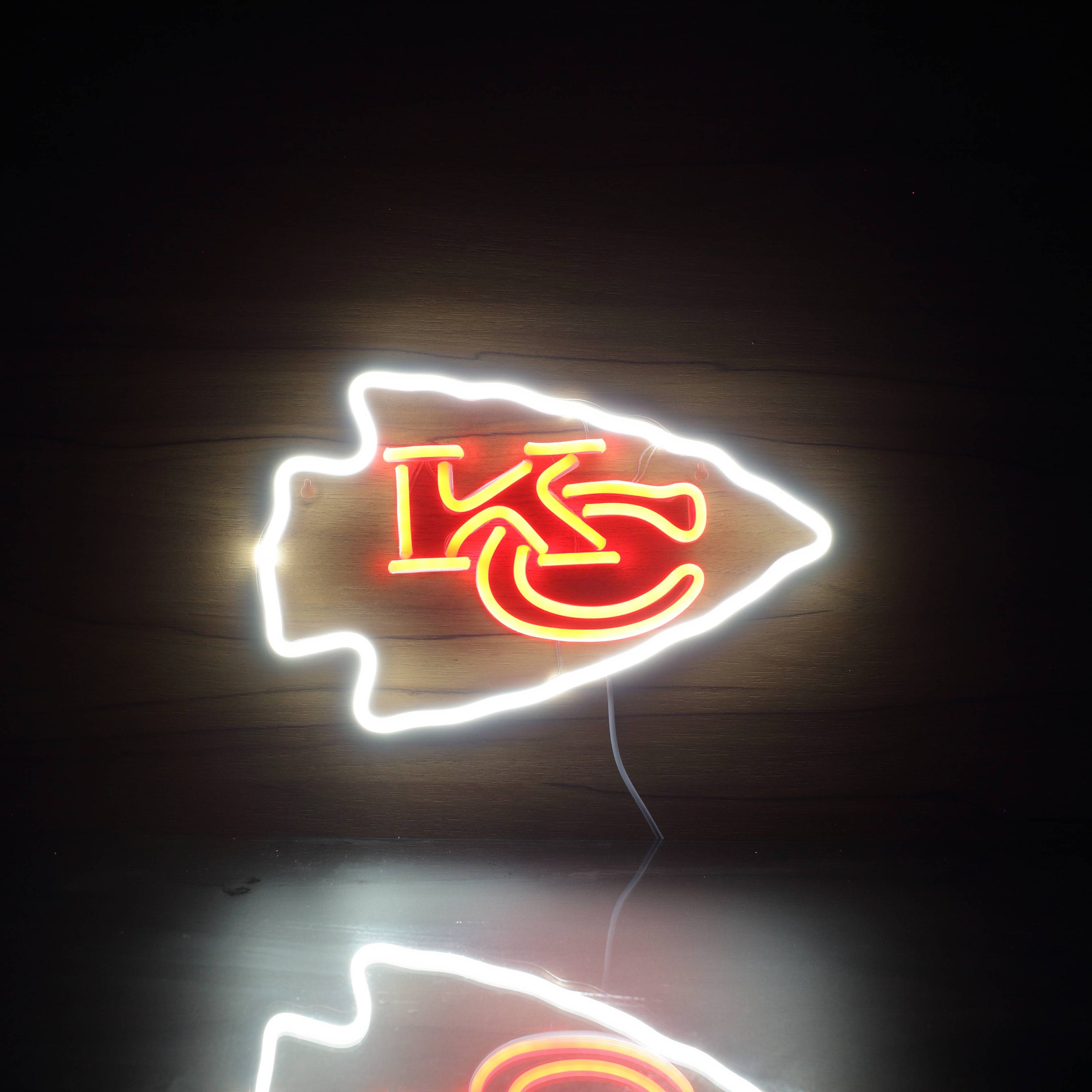 Kansas City Chiefs Bar LED Neon Sign Light Sports Bar Wall Etsy