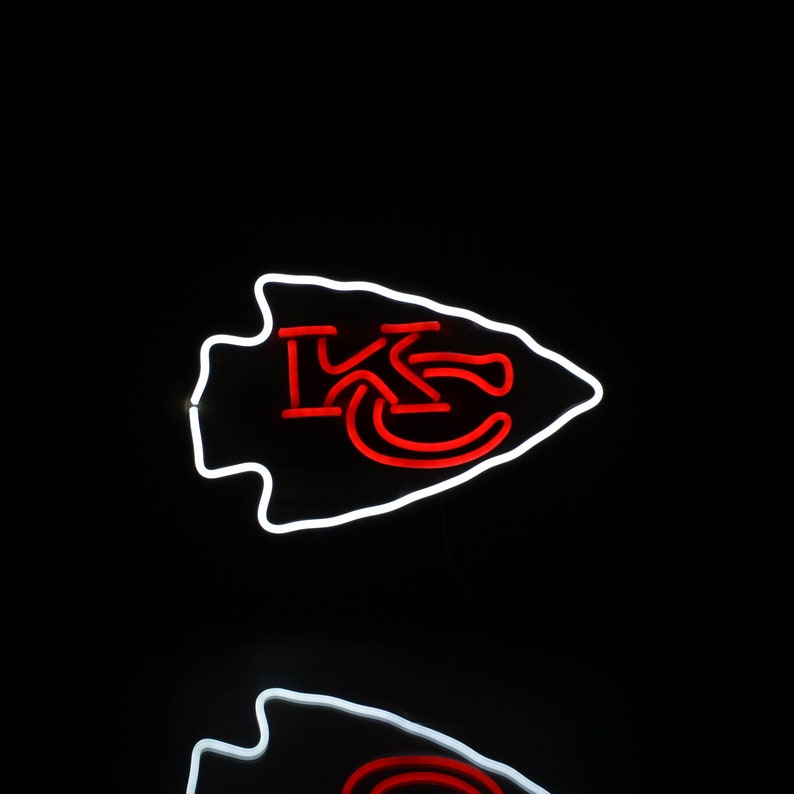 Kansas City Chiefs Bar LED Neon Sign Light Sports Bar Wall Etsy