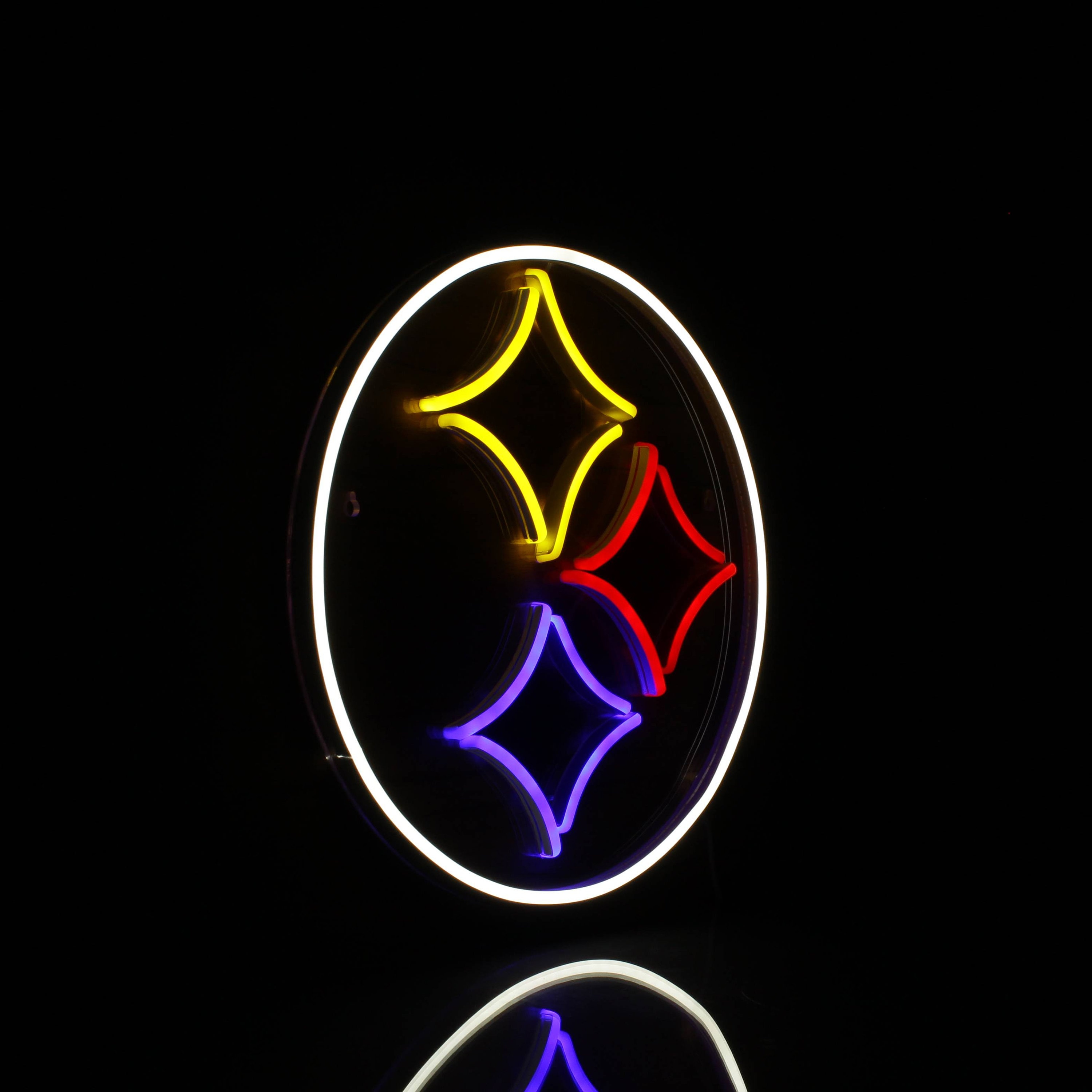 Pittsburgh Steelers Bar LED Neon Sign Light Sports Bar Wall Etsy