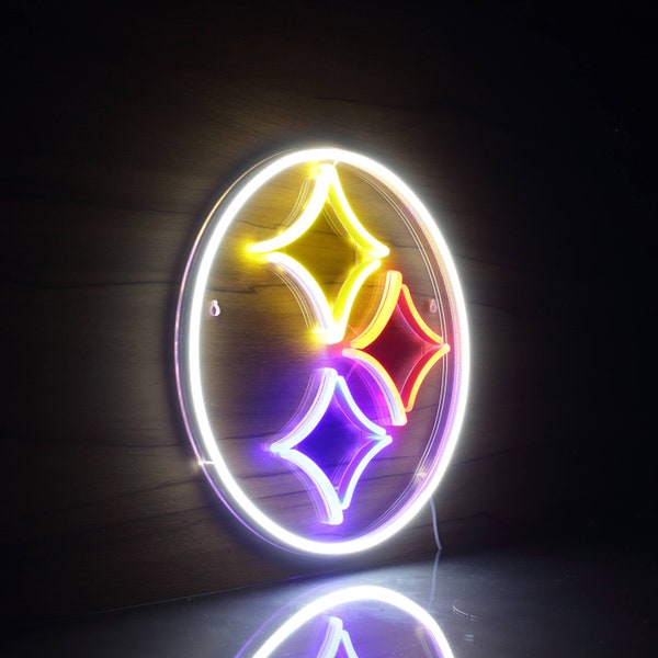 Pittsburgh Steelers Football Man Cave Neon Signs