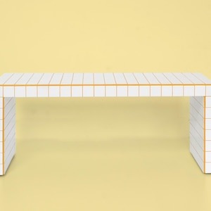 Tile coffee table, tile shelf, tile coffee table, tile table design, tile furniture, tile side table, home design, home decor, TV table