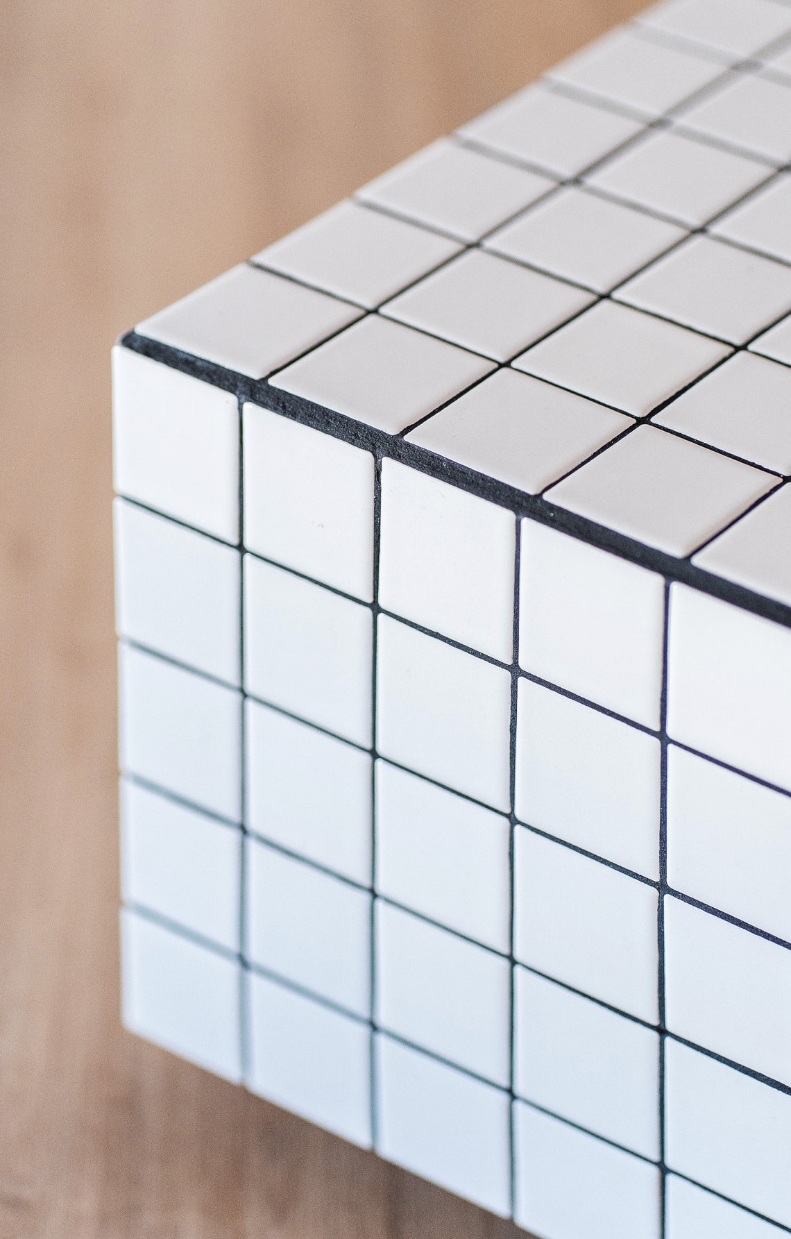 Tiled Coffee Table Home Tiled Decoration Hand Made Tile Etsy