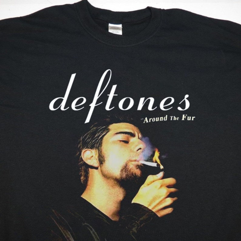 Chino Moreno Smoking Deftones Around the Fur Tshirt Deftones Etsy