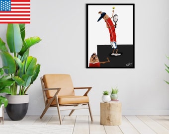 FRAMED Wall Art Canvas Prints paint color Fit Knaki Cartoon Pop Art Gift idea Christmas US & CANADA