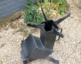 Heavy Duty Portable Rocket Stove | High-Efficiency Camping Wood Burner