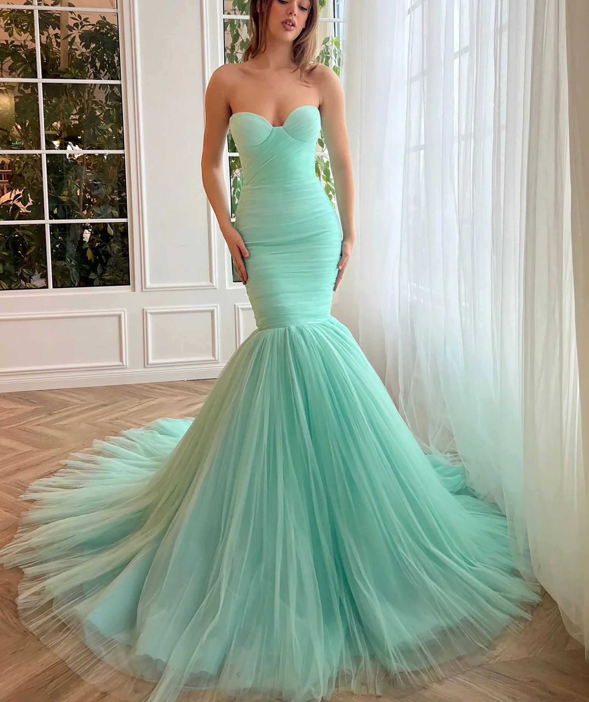 Turquoise Prom Dress - Etsy