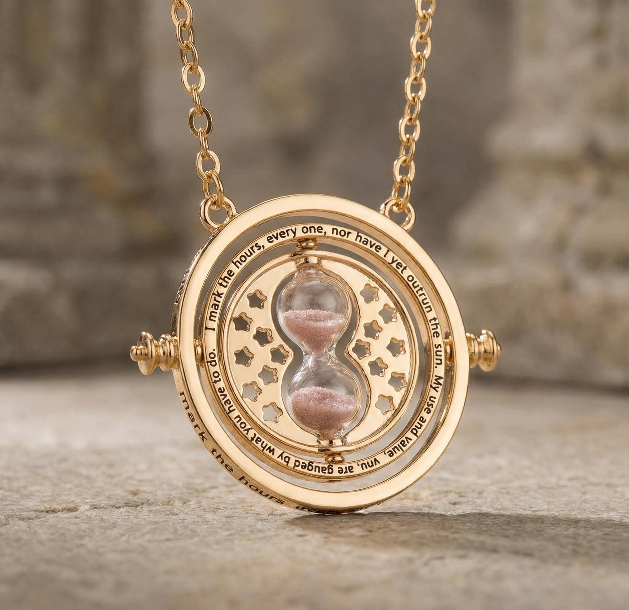 Collana Betsey Johnson Harry Potter, Ciondolo Mago Oro Con Cristalli E Smalto, Sacchetto Regalo - Foto 4