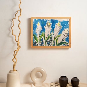 Cuadro Acrílico de  flores de  cala blanca   para Imprimir | Printable Acrylic  of a Calla  flowers in white colors.