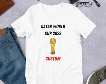 Camiseta de la Copa del Mundo / Camiseta unisex / Regalos de fútbol / Copa del mundo de Qatar / Regalos de la Copa del Mundo /
