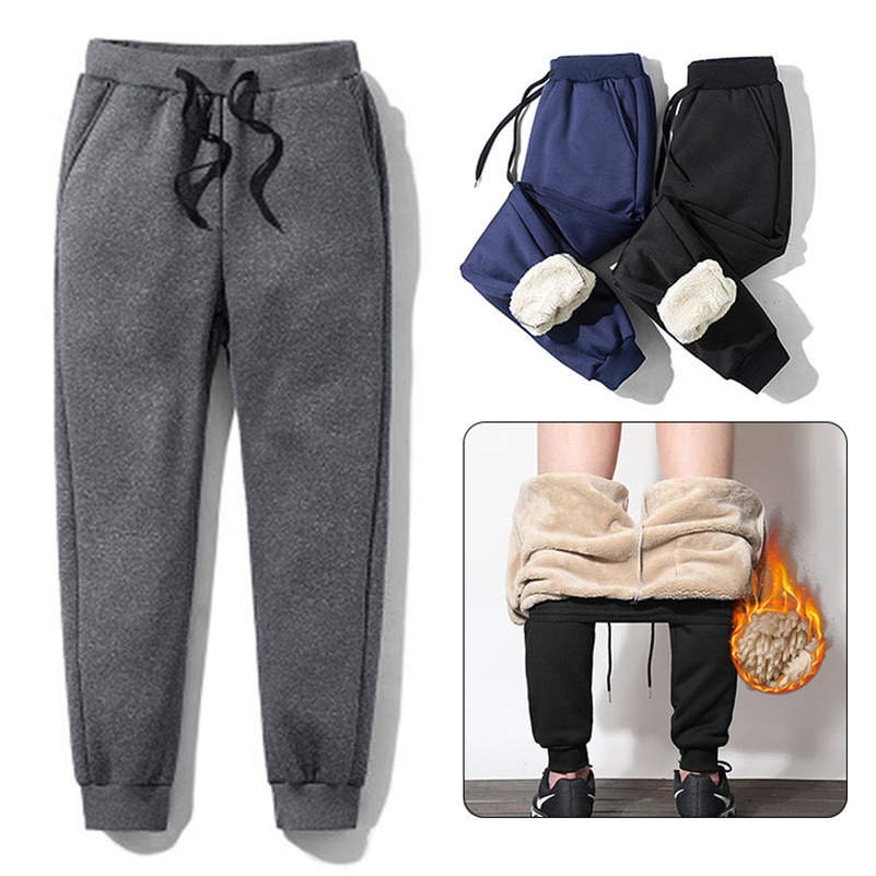 Pantalones térmicos para mujer con bolsillos, cómodos, suaves, esponjosos,  holgados, con cordón grueso, pantalones de descanso