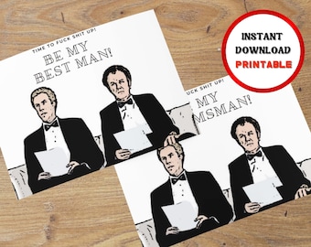 Funny Proposal Card, Step Brothers Card, Best Man Proposal, Groomsmen Proposal, Groomsman Proposal Card, Groomsmen Card, Groomsman Card,