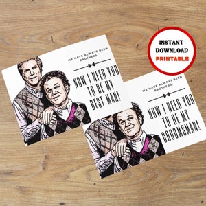 Kaart stiefbroers, kaart voor getuige, grappige kaart voor getuige, voorstel van stalknecht, voorstel van stalknecht, kaart van stalknecht, kaart van stalknecht, SVG