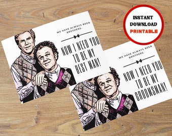 Step Brothers Card, Best Man Proposal Card, Funny Best Man Card, Groomsmen Proposal, Groomsman Proposal, Groomsmen Card, Groomsman Card, SVG
