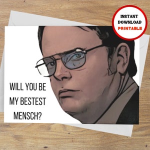 Cartão de proposta engraçado, Dwight, Proposta de padrinho, Proposta de padrinhos, Proposta de padrinho, Cartão de padrinho, Cartões de padrinhos, Cartões de padrinho,