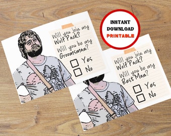 Funny Groomsmen Card, The Hangover, Groomsmen Proposal, Groomsman Proposal, Groomsmen Card, Groomsman Card, Groomsmen Cards, Groomsman Cards