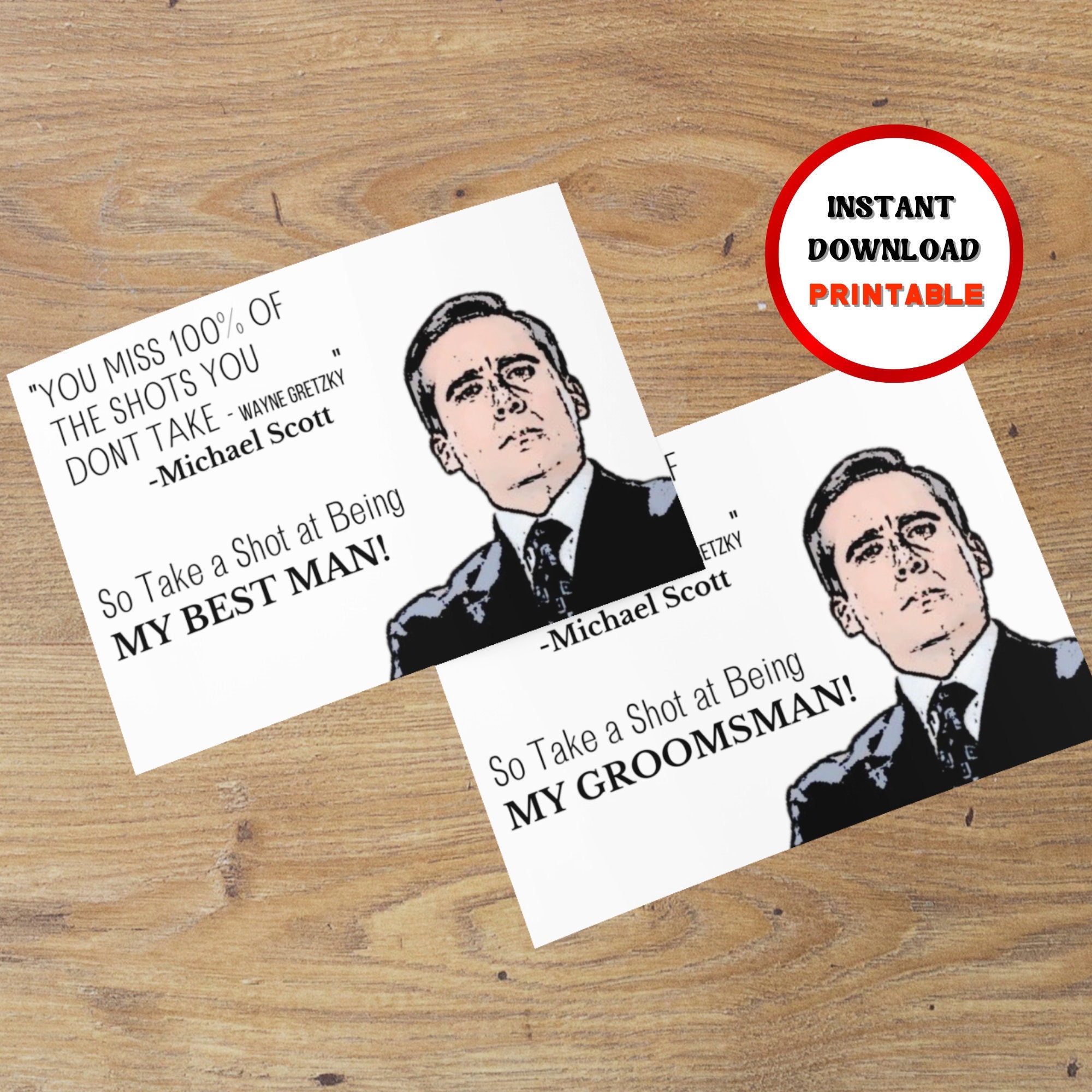 Funny Proposal Card, The Office, Best Man Proposal, Groomsmen Proposal, Groomsman Proposal Card, Groomsmen Card, Groomsman Card, Scott