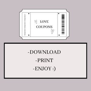 Printable Love COUPONS Couples Cheeky Nights in Personalise at Home ...