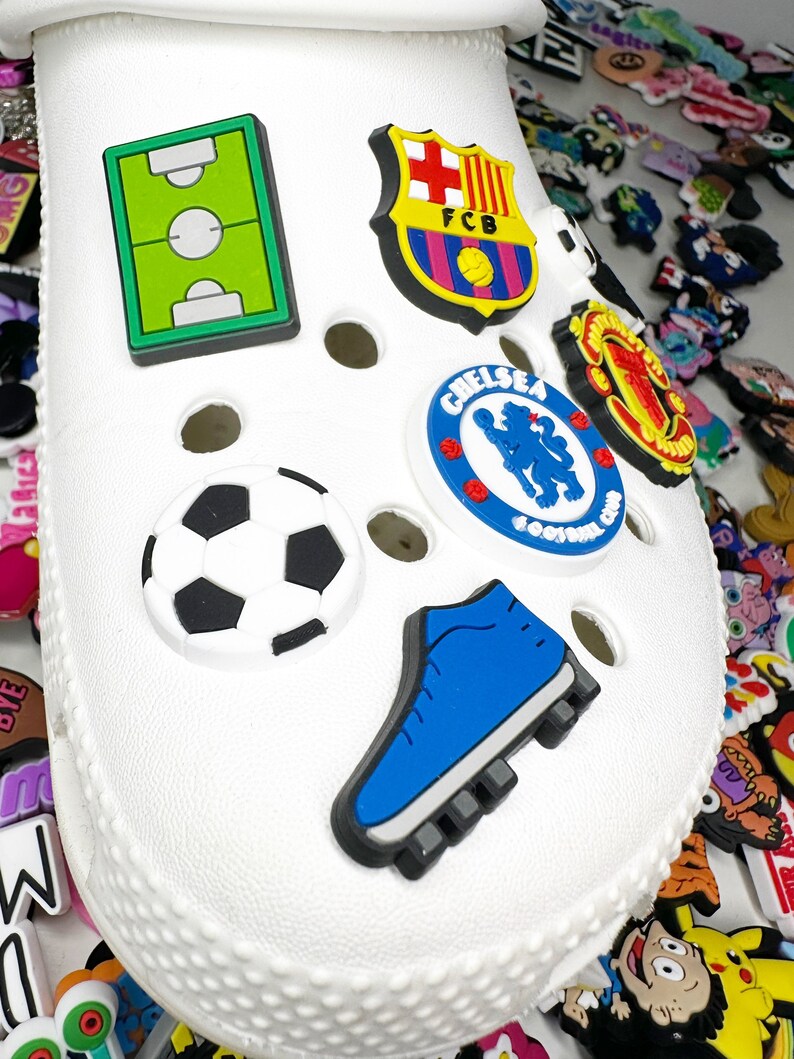 Football Croc Charms Jibbitz Football Charms Etsy