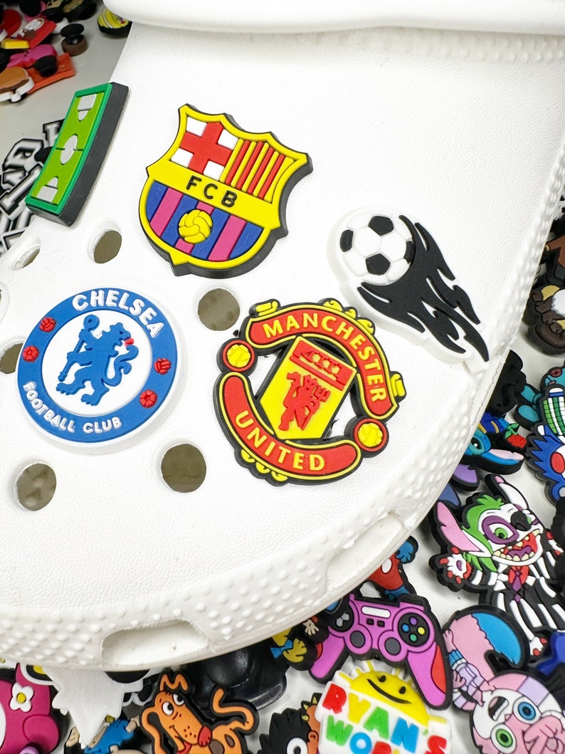 Football Croc Charms Jibbitz Football Charms Etsy