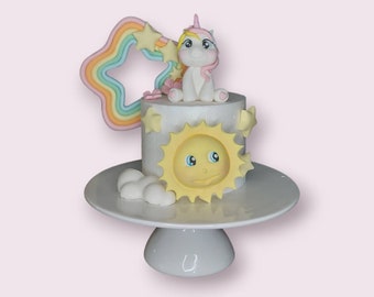 Little unicorn full set edible fondant cake topper