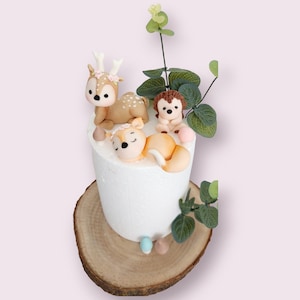 Waldtiere Fondant Kuchendekoration